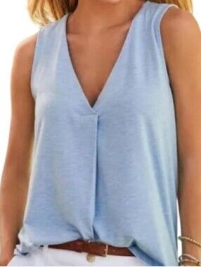NWOT Tommy Bahama Tank Top Chambray Blue Heather Size M